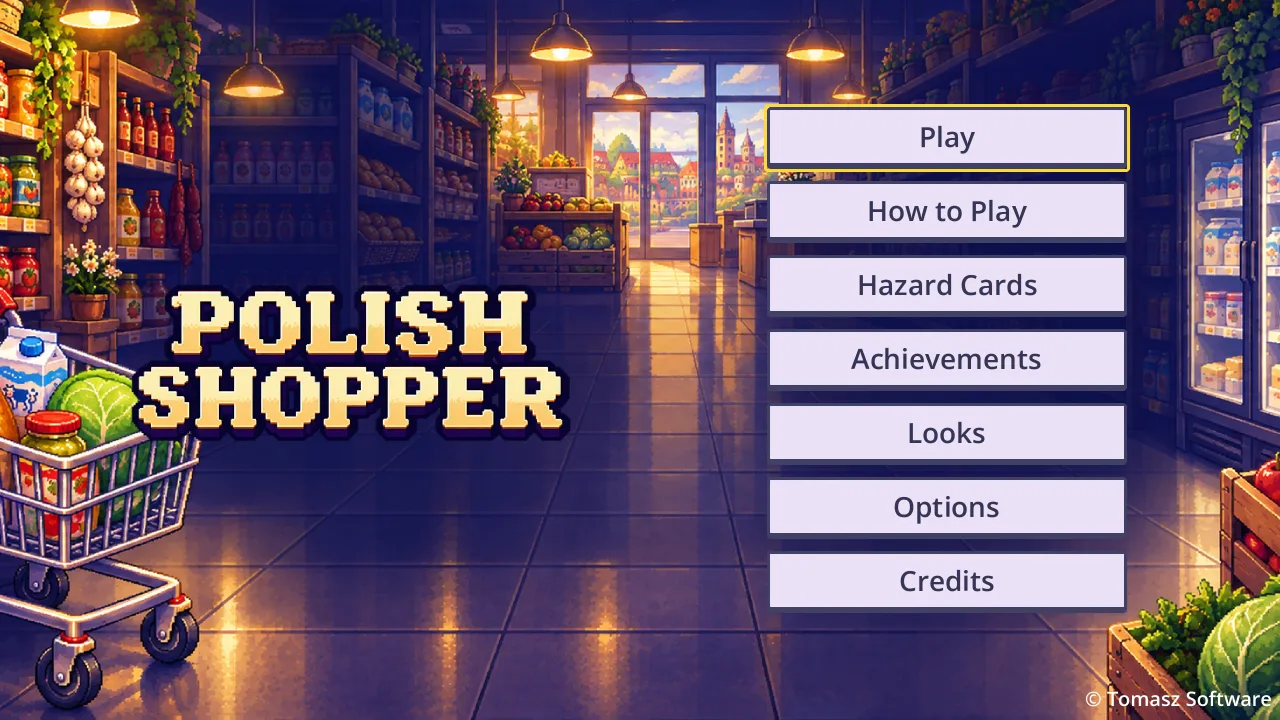 Main menu with best level, best points and a start level picker
